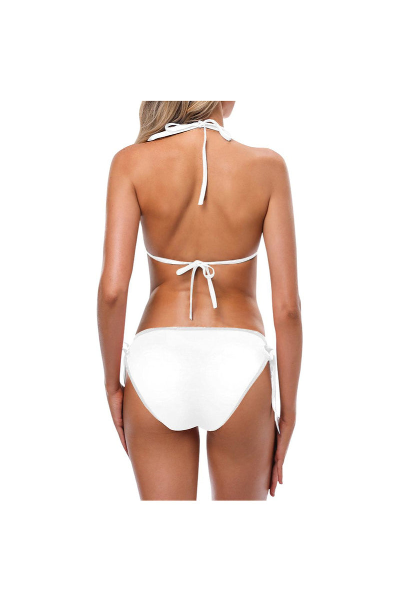 bw stripes 2 Custom Bikini Swimsuit (Model S01) - Objet D'Art