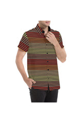 Spectral Lines Men's All Over Print Short Sleeve Shirt (Model T53) - Objet D'Art