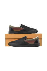 Spectral Lines Men's Slip-on Canvas Shoes (Model 019) - Objet D'Art