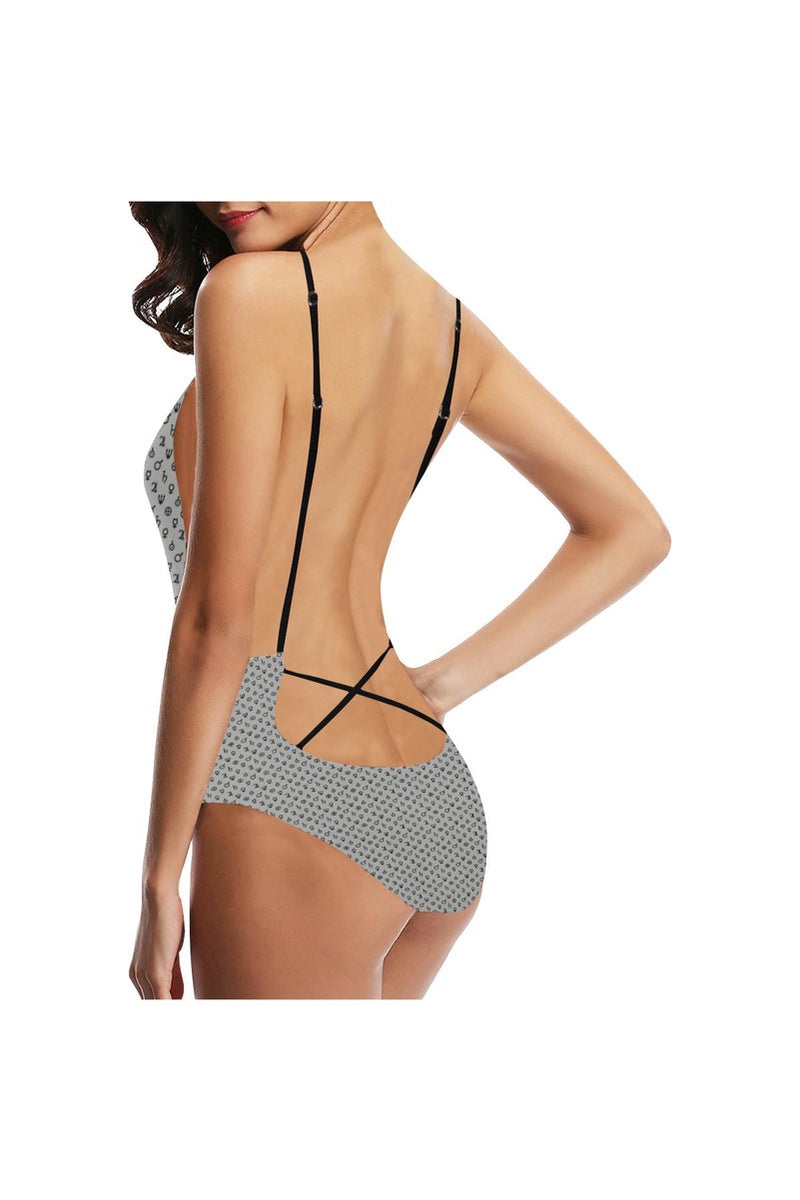 PLANETSYMBOLS Sexy Lacing Backless One-Piece Swimsuit - Objet D'Art