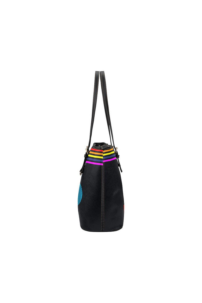 rain 2 Leather Tote Bag/Small (Model 1651) - Objet D'Art