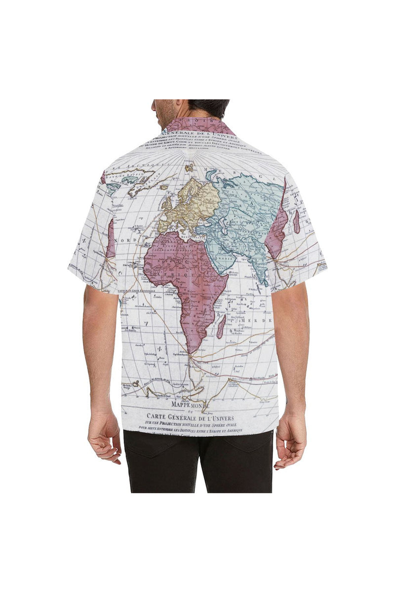 MAPPE MONDE OU CARTE GÉNÉRALE DE L'UNIVERS (1782) Hawaiian Shirt - Objet D'Art
