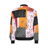 ban multiple yoga_leggings_template-Recovered-Recovered copy All Over Print Bomber Jacket for Women (Model H36) - Objet D'Art