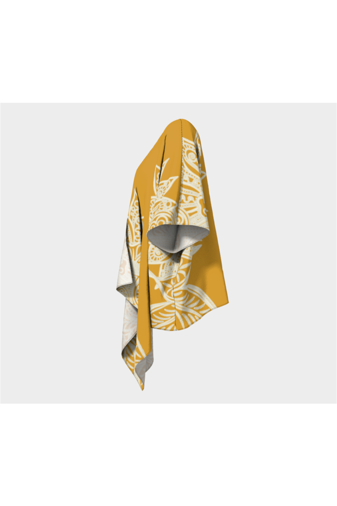 Gold Queen Mandala Draped Kimono - Objet D'Art