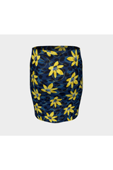 Floral Fitted Skirt - Objet D'Art