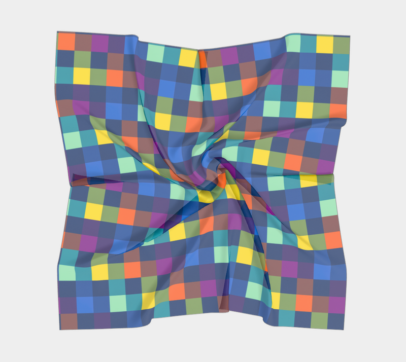 Festive Pixels Square Scarf - Objet D'Art