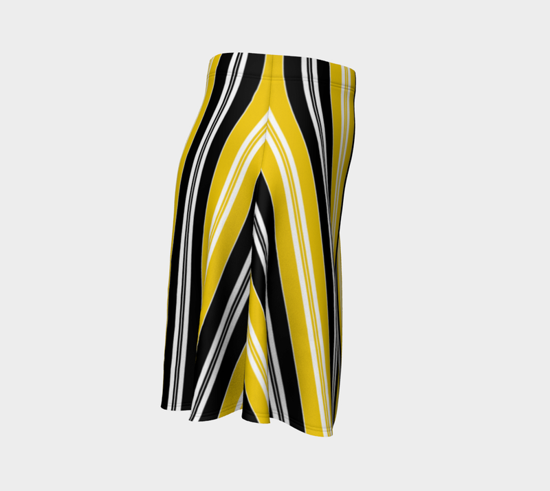 Striped Flare Skirt - Objet D'Art