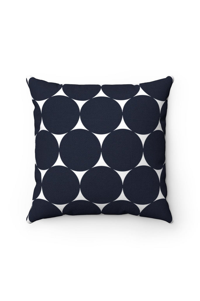 Macro Polka Dot Spun Polyester Square Pillow - Objet D'Art
