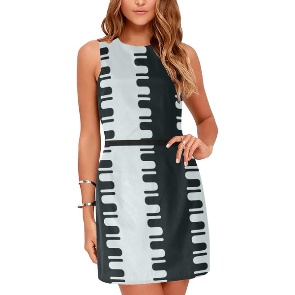 Groovy Eos Women's Sleeveless Dress (Model D01) - Objet D'Art