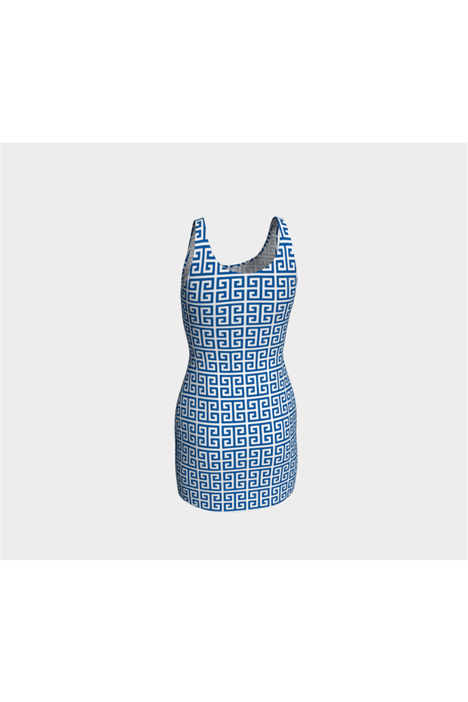 Greek Key Flare Dress - Objet D'Art