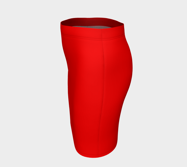 Red Apple Fitted Skirt - Objet D'Art