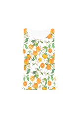 orange back All Over Print Tank Top for Women (Model T43) - Objet D'Art