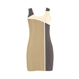 earthtone regional print Medea Vest Dress (Model D06) - Objet D'Art