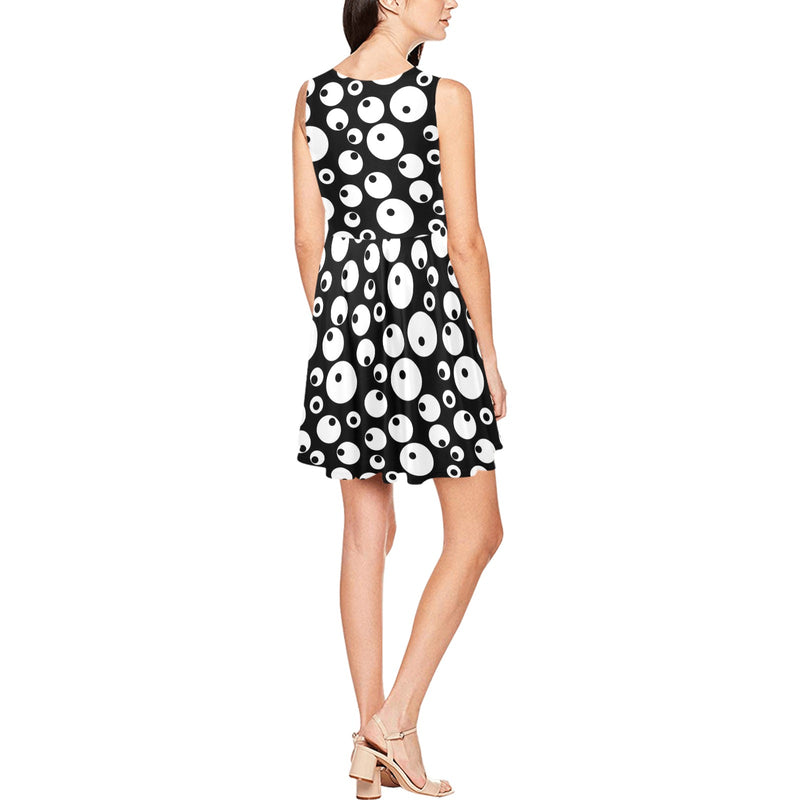 micro bw bub Thea Sleeveless Skater Dress(Model D19) - Objet D'Art