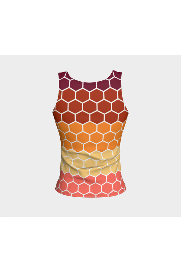 Honey Comb Fitted Tank Top - Objet D'Art