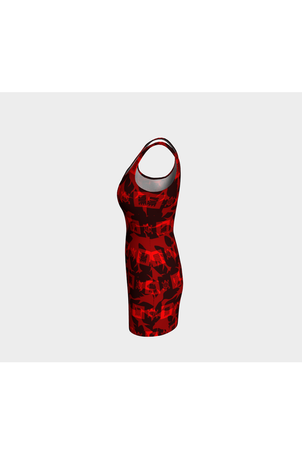 Adinkra Red Bodycon - Objet D'Art