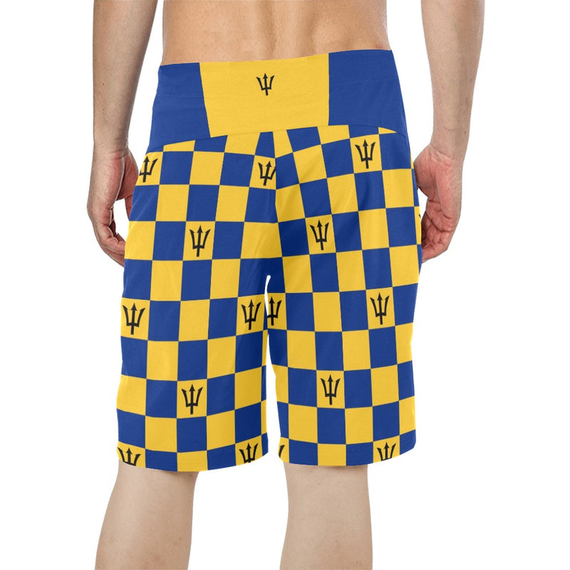 barbados 2 Men's All Over Print Board Shorts (Model L16) - Objet D'Art