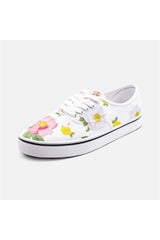 Floral Flurry Unisex Canvas Shoes - Objet D'Art