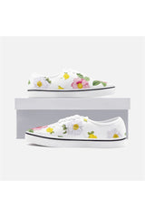 Floral Flurry Unisex Canvas Shoes - Objet D'Art