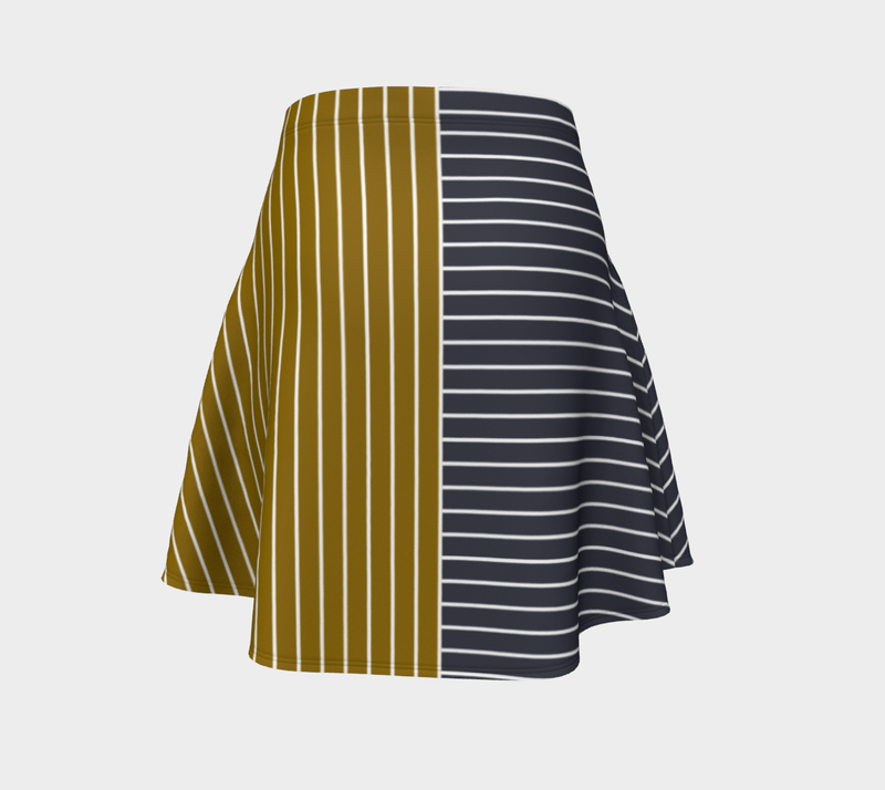 Antique Bronze & Gunmetal Flare Skirt - Objet D'Art