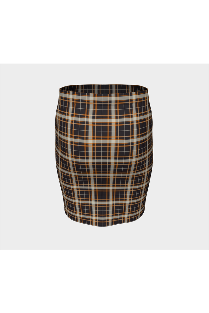 Coffee and Cream Fitted Skirt - Objet D'Art
