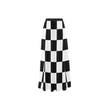 bck chk High Slit Long Beach Dress (Model S40) - Objet D'Art