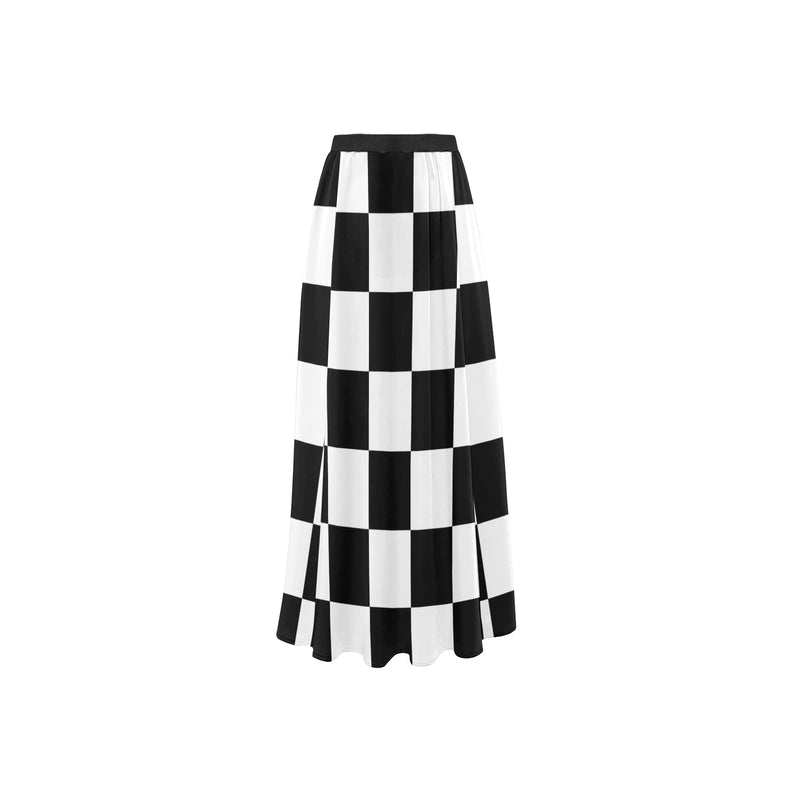 bck chk High Slit Long Beach Dress (Model S40) - Objet D'Art