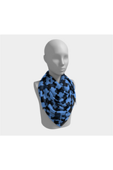 Tessellation Blue Square Scarf - Objet D'Art