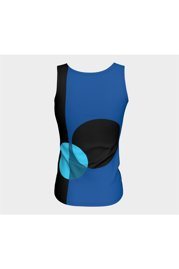 Bauhaus Blue Fitted Tank Top - Objet D'Art