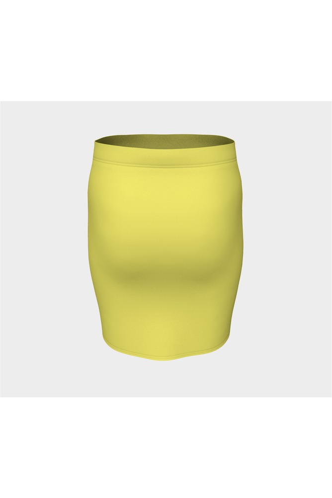 Cute Yellow Fitted Skirt - Objet D'Art