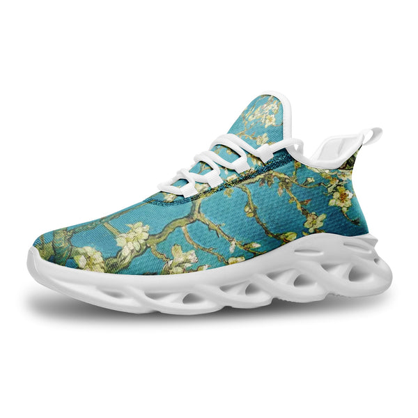 Van Gogh Almond Blossoms Unisex Bounce Mesh Knit Sneakers - Objet D'Art
