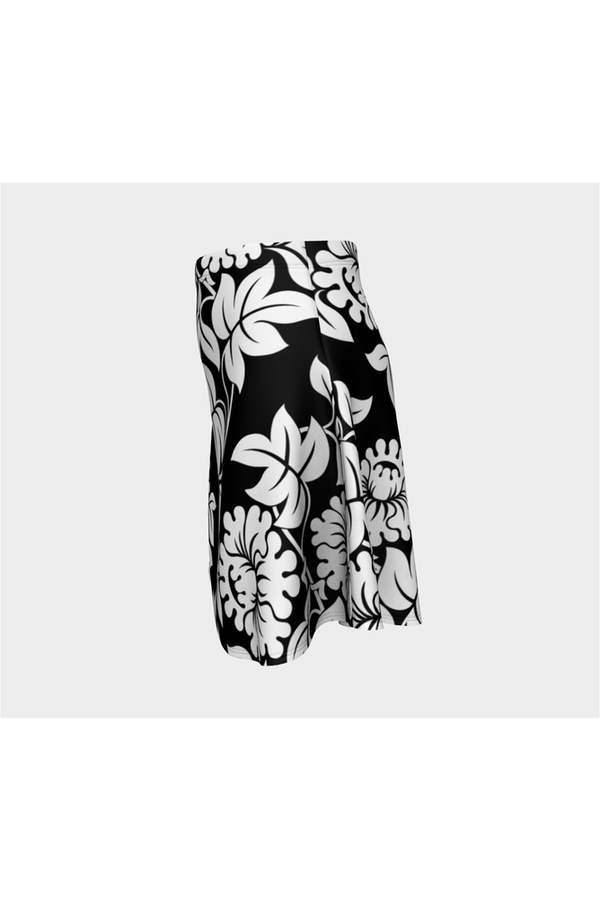 Floral Silhouette Flare Skirt - Objet D'Art