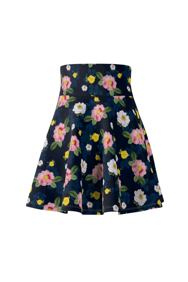 Floral Women's Skater Skirt - Objet D'Art