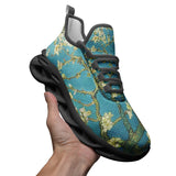 Van Gogh Almond Blossoms Unisex Bounce Mesh Knit Sneakers - Objet D'Art