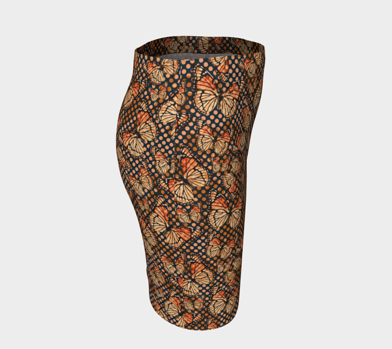 Butterfly Print Fitted Skirt - Objet D'Art