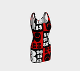Pi Print Bodycon Dress - Objet D'Art
