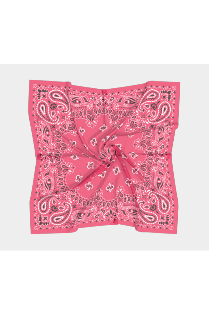 Pink Bandana Square Scarf - Objet D'Art