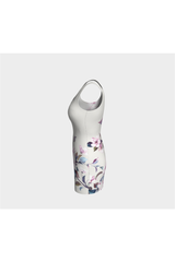 Floral Bodycon Dress in Cream - Objet D'Art