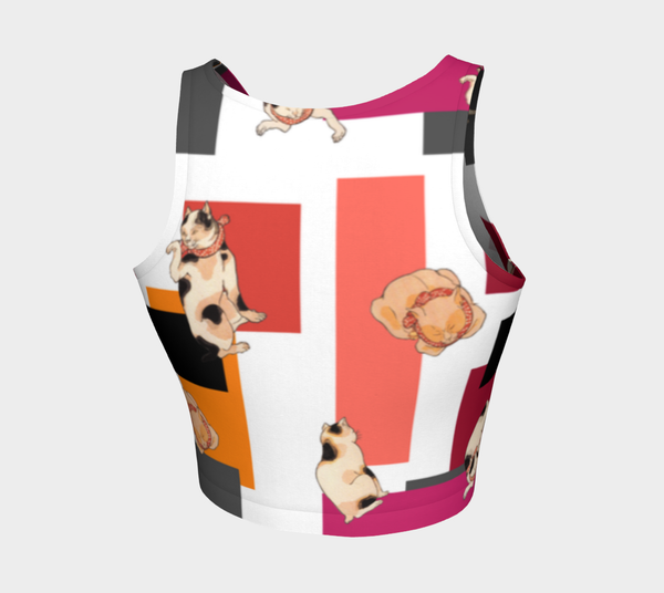 Cool Cat Athletic Crop Top - Objet D'Art
