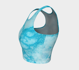 Marble Sky Athletic Crop Top - Objet D'Art