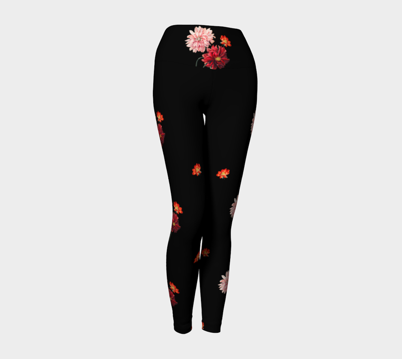 Floral Yoga Leggings - Objet D'Art