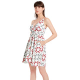 Spaghetti Strap Sleeveless Falred Hem Short Dress - Objet D'Art