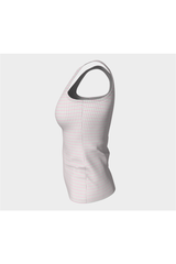 Pink Shepherd's Check Fitted Tank Top - Objet D'Art