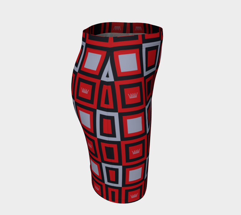 Chess Queen Fitted Skirt - Objet D'Art