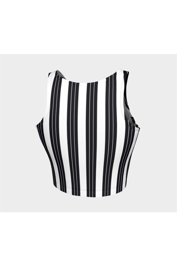 Vertical Stripes Athletic Top - Objet D'Art