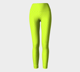 Neon Green Honeycomb Yoga Leggings - Objet D'Art