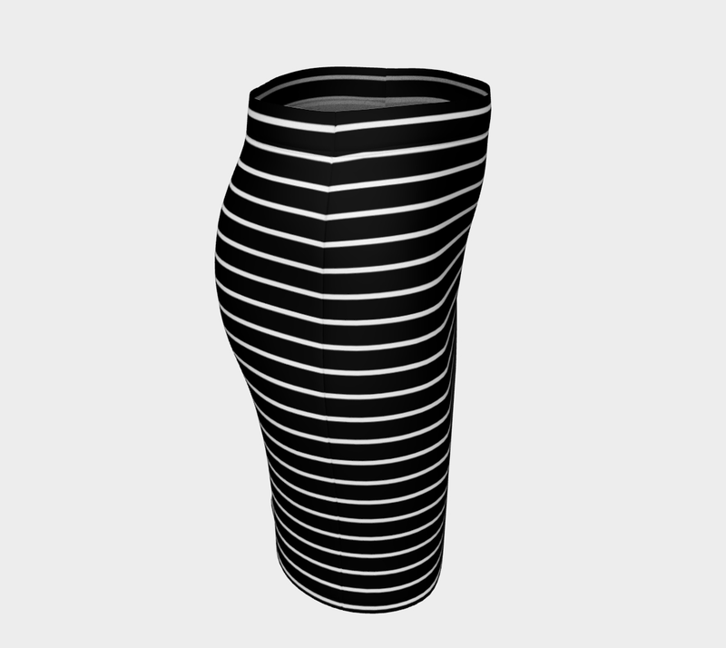 Striped Fitted Skirt - Objet D'Art