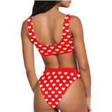 All Hearts Sport Top & High-Waist Bikini Swimsuit - Objet D'Art Online Retail Store