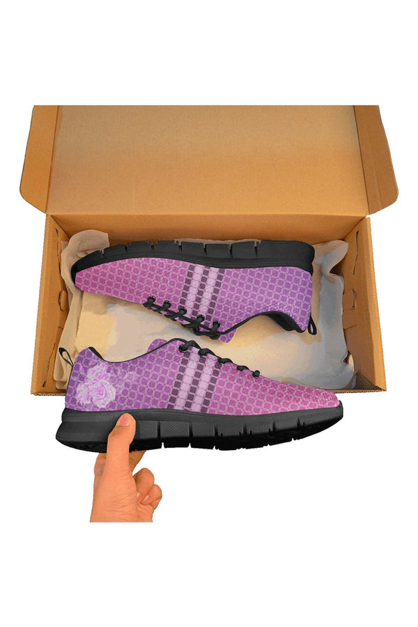 Rosy Draft Women's Breathable Running Shoes (Model 055) - Objet D'Art
