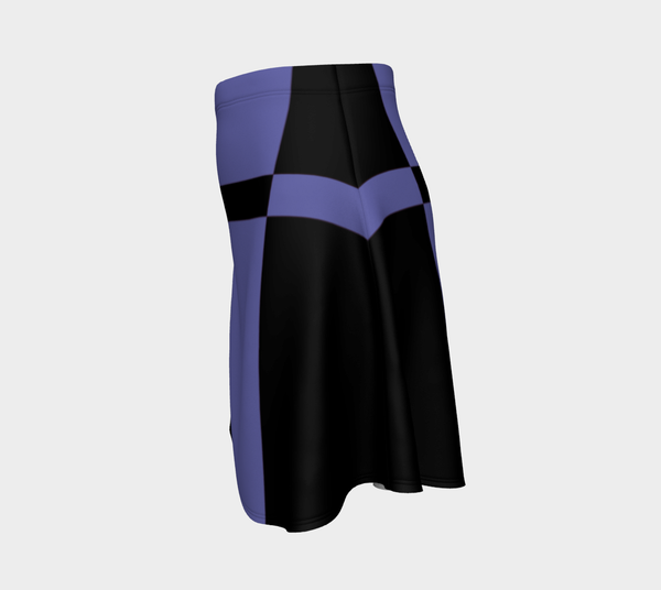 Periwinkle Matrix Flare Skirt - Objet D'Art